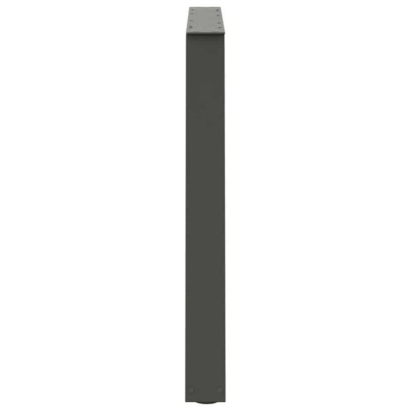 vidaXL 3 db antracitszürke, V-alakú acél étkezőasztalláb 90 x (72-73,3) cm