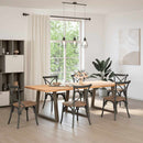 vidaXL 3 db V-alakú natúr acél étkezőasztal láb 90 x (72-73,3) cm acél