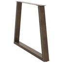 vidaXL 3 db V-alakú natúr acél étkezőasztal láb 90 x (72-73,3) cm acél