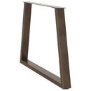 vidaXL 3 db V-alakú natúr acél étkezőasztal láb 90 x (72-73,3) cm acél