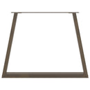 vidaXL 3 db V-alakú natúr acél étkezőasztal láb 90 x (72-73,3) cm acél