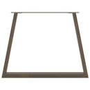 vidaXL 3 db V-alakú natúr acél étkezőasztal láb 90 x (72-73,3) cm acél