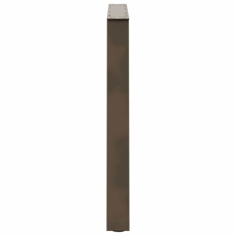 vidaXL 3 db V-alakú natúr acél étkezőasztal láb 90 x (72-73,3) cm acél