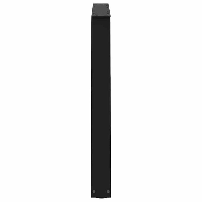 vidaXL 3 db V-alakú étkezőasztal láb fekete 100 x (72-73,3) cm acél étkezőasztal láb