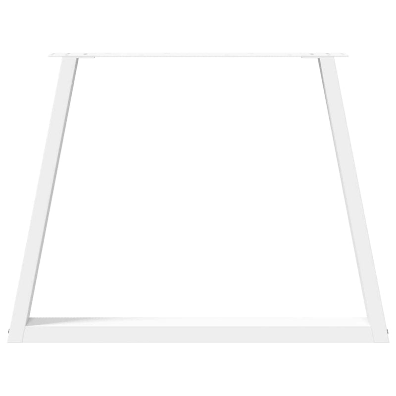 vidaXL 3 db fehér, V-alakú étkezőasztal láb 100 x (72-73,3) cm acél étkezőasztal láb