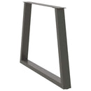 vidaXL 3 db antracitszürke étkezőasztal láb V-alakú 100 x (72-73,3) cm acél étkezőasztal láb