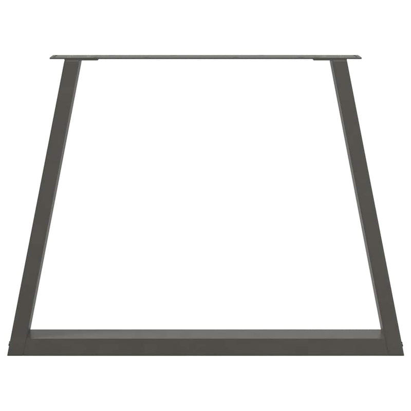 vidaXL 3 db antracitszürke étkezőasztal láb V-alakú 100 x (72-73,3) cm acél étkezőasztal láb