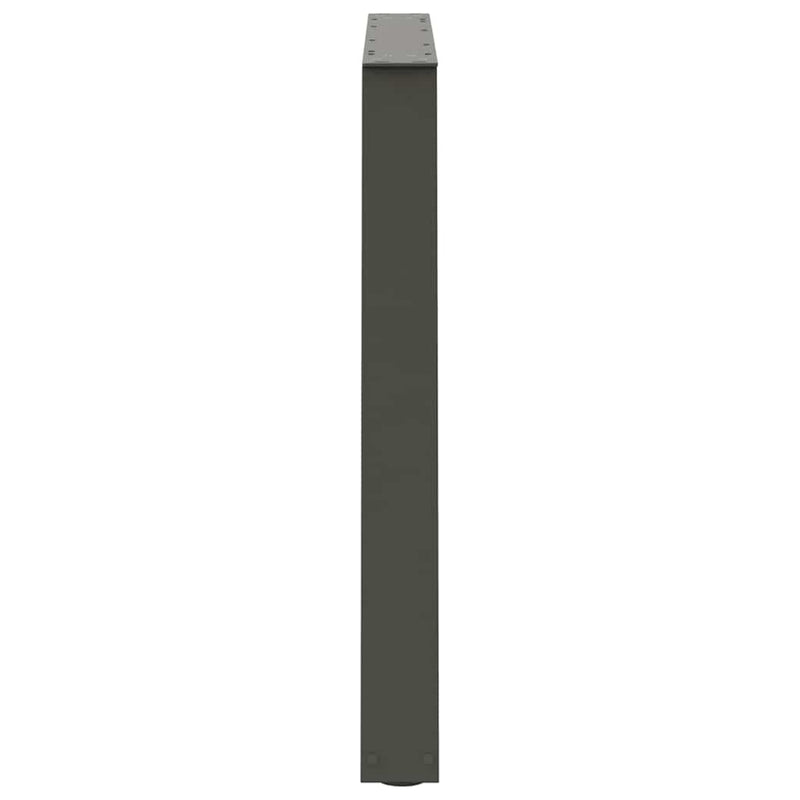 vidaXL 3 db antracitszürke étkezőasztal láb V-alakú 100 x (72-73,3) cm acél étkezőasztal láb