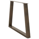 vidaXL 3 db V-alakú natúr acél étkezőasztal láb 100 x (72-73,3) cm acél