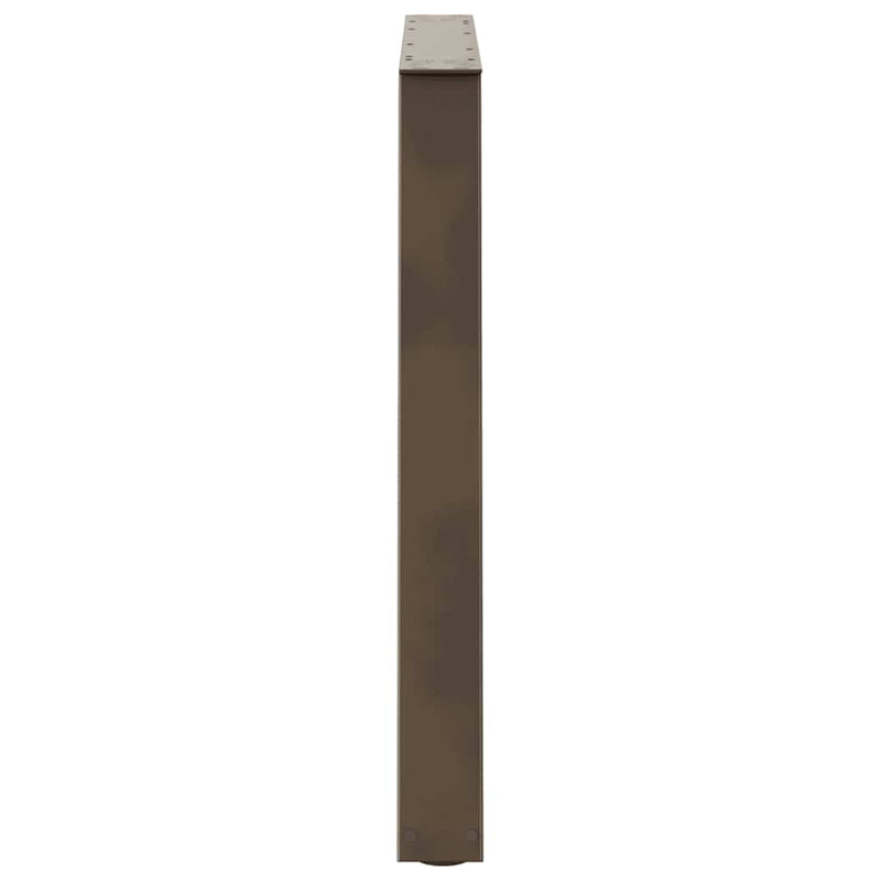 vidaXL 3 db V-alakú natúr acél étkezőasztal láb 100 x (72-73,3) cm acél