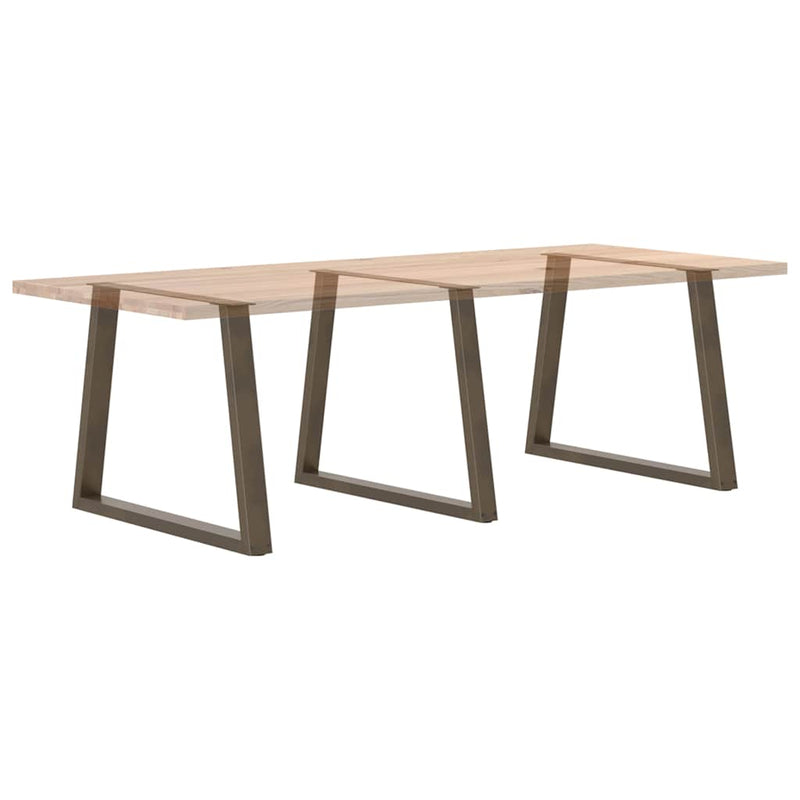vidaXL 3 db V-alakú natúr acél étkezőasztal láb 100 x (72-73,3) cm acél