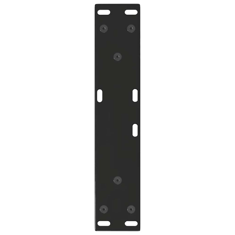 vidaXL 2 db fekete, V-alakú acél dohányzóasztal láb 30 x (30-31,3) cm
