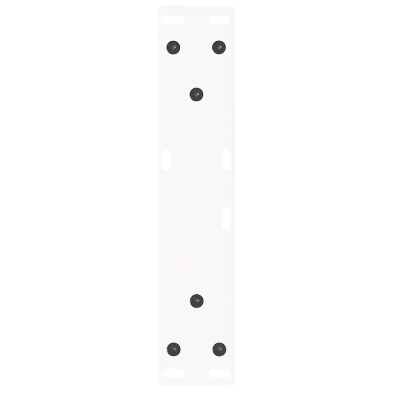 vidaXL 2 db fehér, V-alakú acél dohányzóasztal láb 30 x (30-31,3) cm