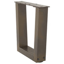 vidaXL 2 db V-alakú natúr acél dohányzóasztal láb 30x(30-31,3) cm