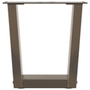 vidaXL 2 db V-alakú natúr acél dohányzóasztal láb 30x(30-31,3) cm