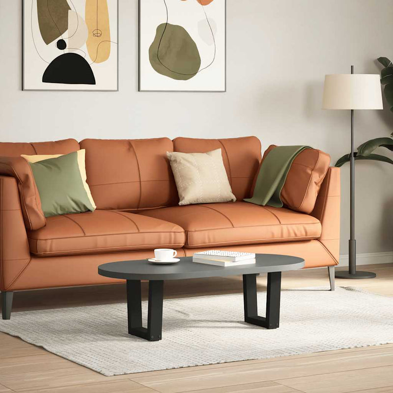vidaXL 2 db fekete, V-alakú acél dohányzóasztal láb 40 x (30-31,3) cm