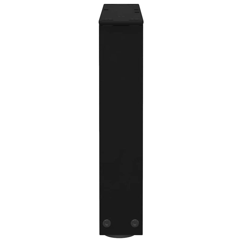 vidaXL 2 db fekete, V-alakú acél dohányzóasztal láb 40 x (30-31,3) cm