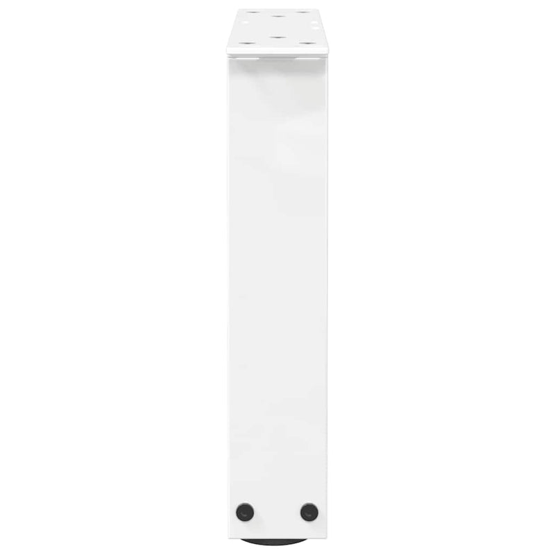 vidaXL 2 db fehér, V-alakú acél dohányzóasztal láb 40 x (30-31,3) cm