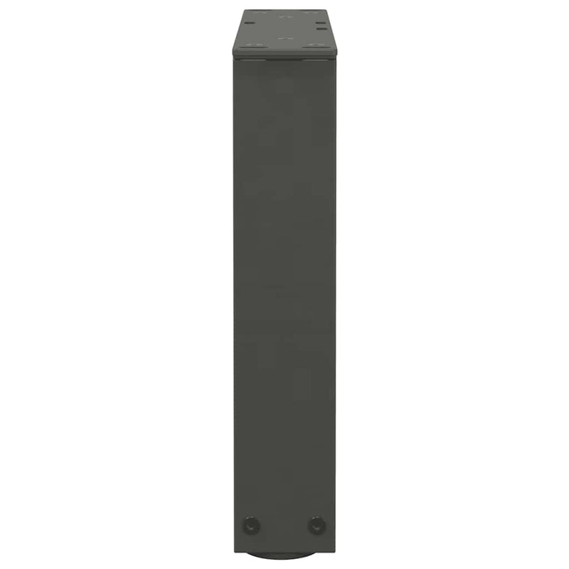 vidaXL 2 db antracitszürke, V-alakú acél dohányzóasztal láb 40 x (30-31,3) cm