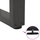 vidaXL 2 db antracitszürke, V-alakú acél dohányzóasztal láb 40 x (30-31,3) cm