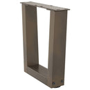 vidaXL 2 db V-alakú natúr acél dohányzóasztal láb 40 x (30-31,3) cm