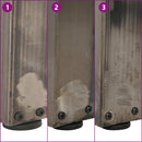 vidaXL 2 db V-alakú natúr acél dohányzóasztal láb 40 x (30-31,3) cm