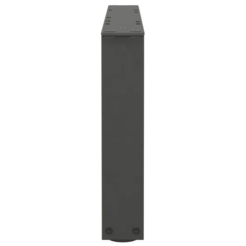 vidaXL 2 db antracitszürke, V-alakú acél dohányzóasztal láb 50 x (30-31,3) cm