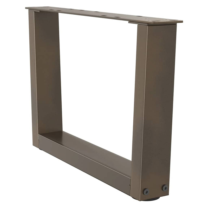 vidaXL 2 db V-alakú natúr acél dohányzóasztal láb 50x(30-31,3) cm