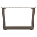 vidaXL 2 db V-alakú natúr acél dohányzóasztal láb 50x(30-31,3) cm