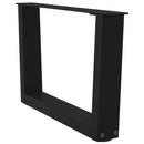 vidaXL 2 db fekete, V-alakú acél dohányzóasztal láb 60 x (30-31,3) cm