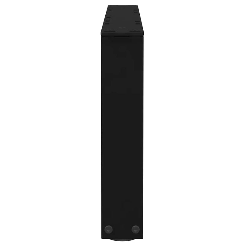 vidaXL 2 db fekete, V-alakú acél dohányzóasztal láb 60 x (30-31,3) cm