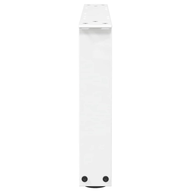 vidaXL 2 db fehér, V-alakú acél dohányzóasztal láb 60 x (30-31,3) cm