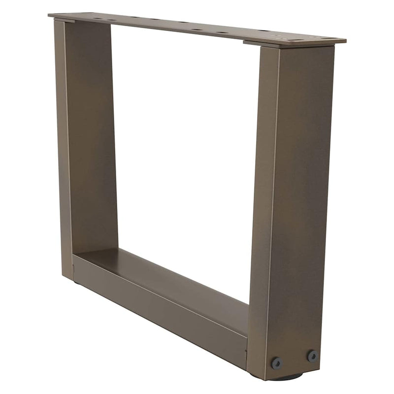 vidaXL 2 db V-alakú natúr acél dohányzóasztal láb 60x(30-31,3) cm