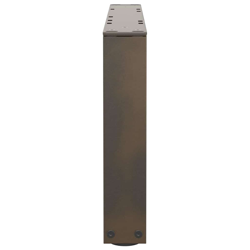 vidaXL 2 db V-alakú natúr acél dohányzóasztal láb 60x(30-31,3) cm