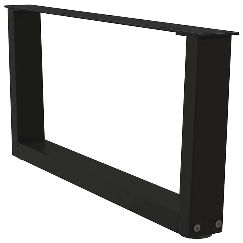 vidaXL 2 db fekete, V-alakú acél dohányzóasztal láb 70 x (30-31,3) cm