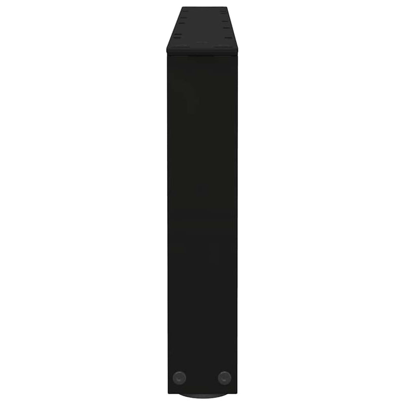vidaXL 2 db fekete, V-alakú acél dohányzóasztal láb 70 x (30-31,3) cm