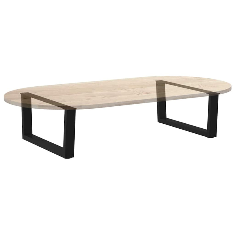 vidaXL 2 db fekete, V-alakú acél dohányzóasztal láb 70 x (30-31,3) cm