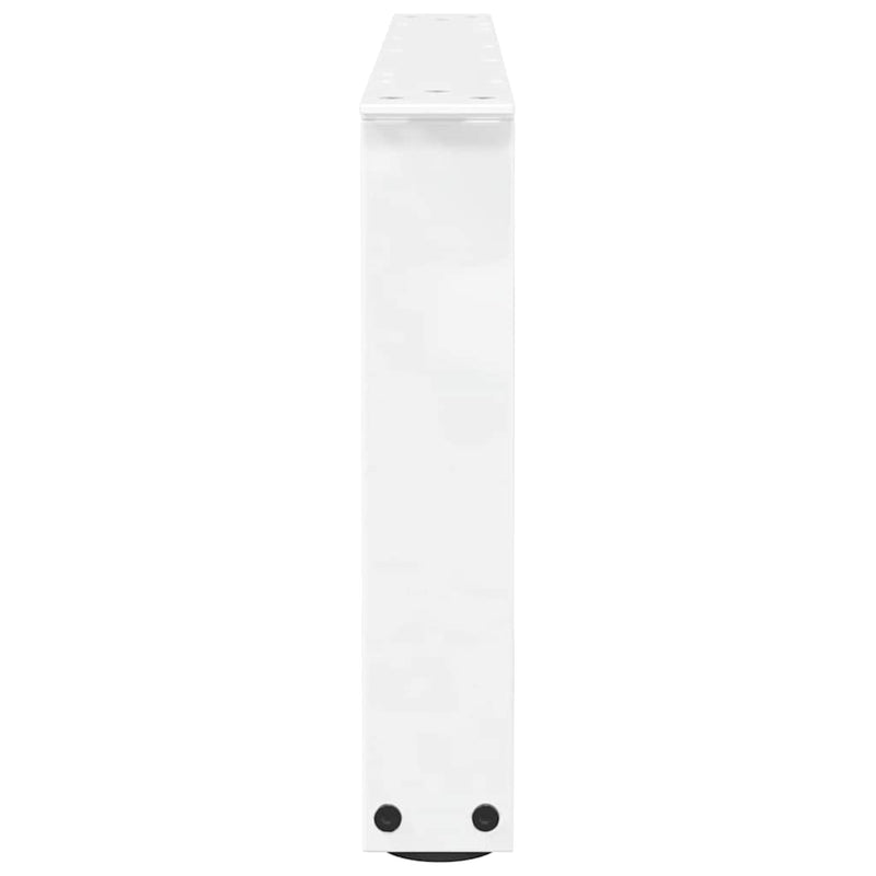 vidaXL 2 db fehér, V-alakú acél dohányzóasztal láb 70 x (30-31,3) cm