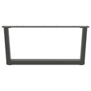 vidaXL 2 db antracitszürke, V-alakú acél dohányzóasztal láb 70 x (30-31,3) cm