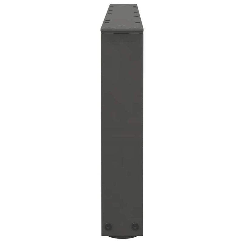 vidaXL 2 db antracitszürke, V-alakú acél dohányzóasztal láb 70 x (30-31,3) cm