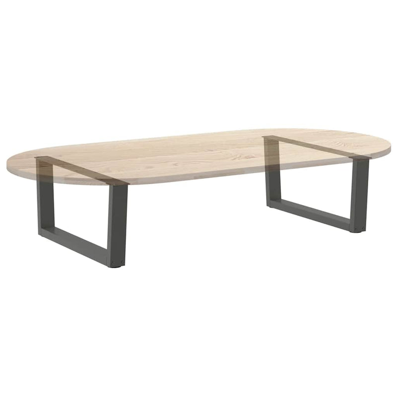 vidaXL 2 db antracitszürke, V-alakú acél dohányzóasztal láb 70 x (30-31,3) cm