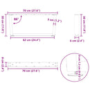 vidaXL 2 db antracitszürke, V-alakú acél dohányzóasztal láb 70 x (30-31,3) cm