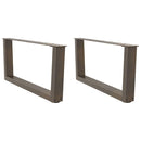 vidaXL 2 db V-alakú natúr acél dohányzóasztal láb 70 x (30-31,3) cm