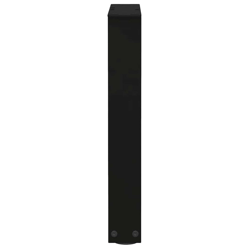 vidaXL 2 db fekete, V-alakú acél dohányzóasztal láb 28 x (42-43,3) cm