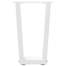 vidaXL 2 db fehér, V-alakú acél dohányzóasztal láb 28 x (42-43,3) cm