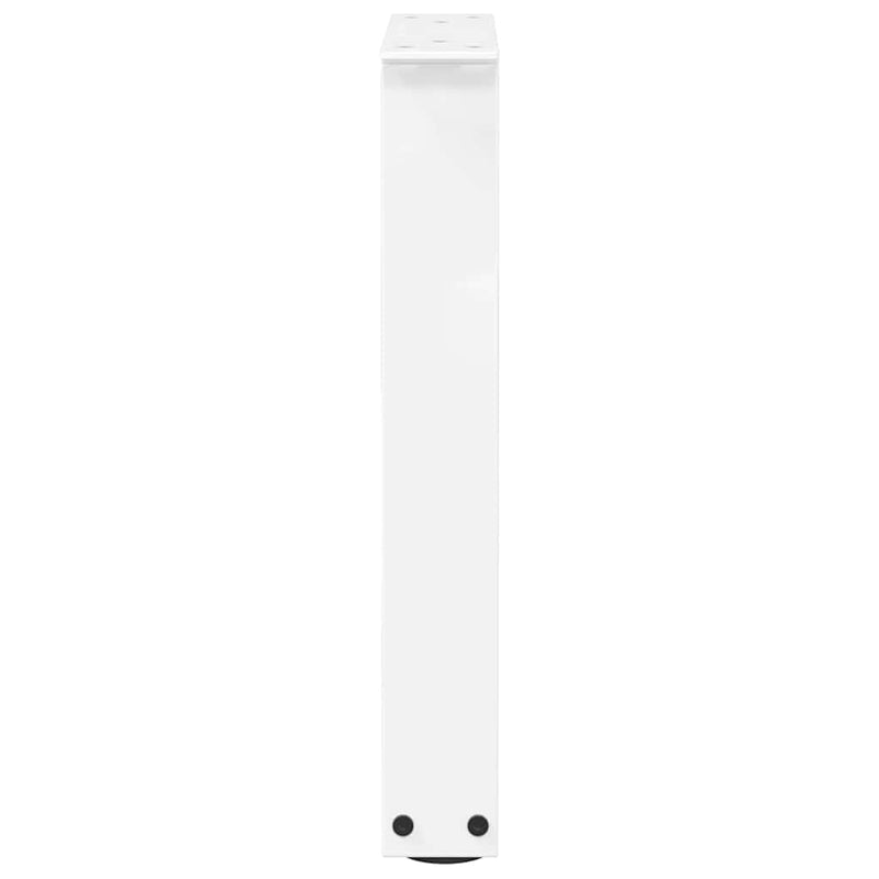 vidaXL 2 db fehér, V-alakú acél dohányzóasztal láb 28 x (42-43,3) cm