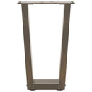 vidaXL 2 db V-alakú natúr acél dohányzóasztal láb 28 x (42-43,3) cm