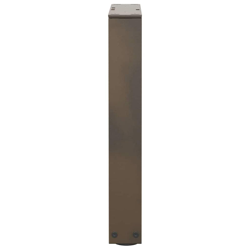 vidaXL 2 db V-alakú natúr acél dohányzóasztal láb 28 x (42-43,3) cm