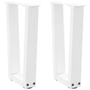 vidaXL 2 db fehér, V-alakú acél dohányzóasztal láb 38x(42-43,3) cm