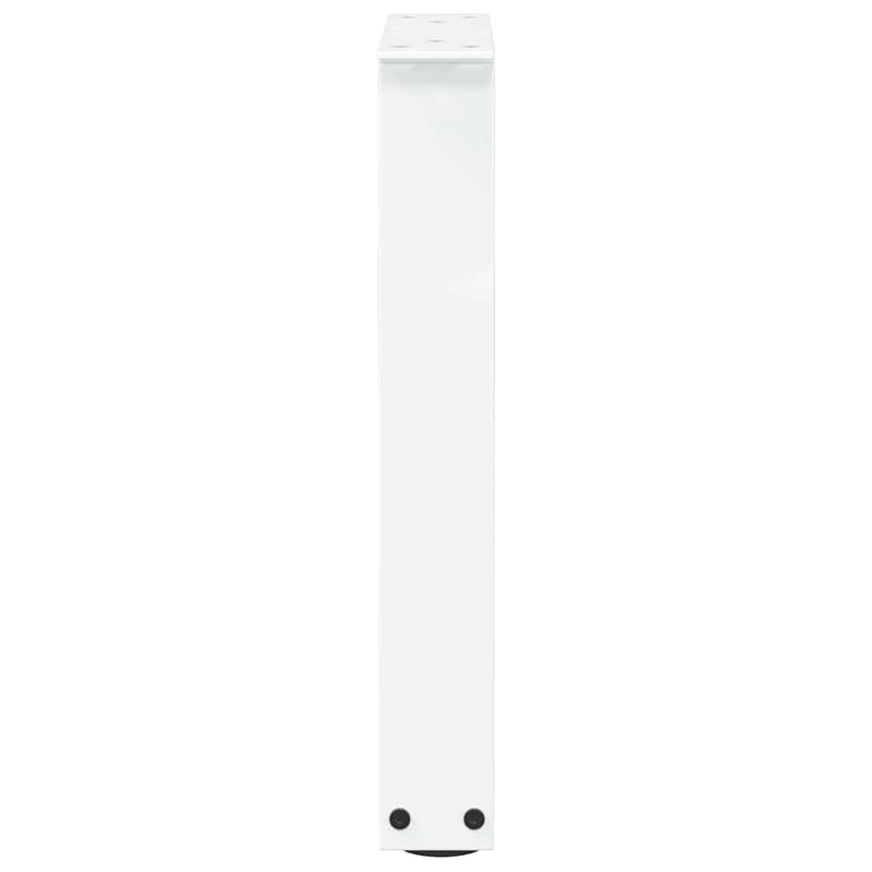 vidaXL 2 db fehér, V-alakú acél dohányzóasztal láb 38x(42-43,3) cm